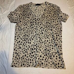 Burberry Black and Cream Patterned Garment